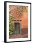 Mexico, San Miguel De Allende. Bougainvillea Outside Wooden Doorway-Jaynes Gallery-Framed Photographic Print