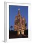 Mexico, San Miguel De Allende. Cathedral of San Miguel Archangel Lit Up at Night-Brenda Tharp-Framed Photographic Print