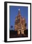 Mexico, San Miguel De Allende. Cathedral of San Miguel Archangel Lit Up at Night-Brenda Tharp-Framed Photographic Print