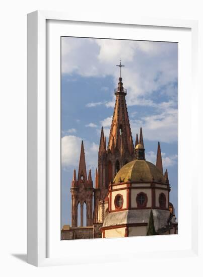 Mexico, San Miguel De Allende. Cathedral of San Miguel Archangel-Brenda Tharp-Framed Photographic Print