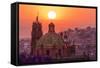 Mexico, San Miguel De Allende. City Overview at Sunset-Jaynes Gallery-Framed Stretched Canvas