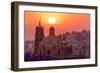 Mexico, San Miguel De Allende. City Overview at Sunset-Jaynes Gallery-Framed Photographic Print