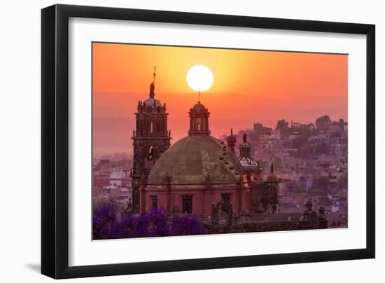 Mexico, San Miguel De Allende. City Overview at Sunset-Jaynes Gallery-Framed Photographic Print