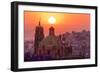 Mexico, San Miguel De Allende. City Overview at Sunset-Jaynes Gallery-Framed Photographic Print