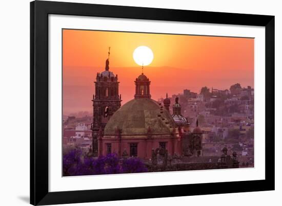 Mexico, San Miguel De Allende. City Overview at Sunset-Jaynes Gallery-Framed Photographic Print