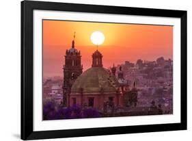 Mexico, San Miguel De Allende. City Overview at Sunset-Jaynes Gallery-Framed Photographic Print