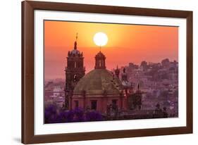 Mexico, San Miguel De Allende. City Overview at Sunset-Jaynes Gallery-Framed Photographic Print