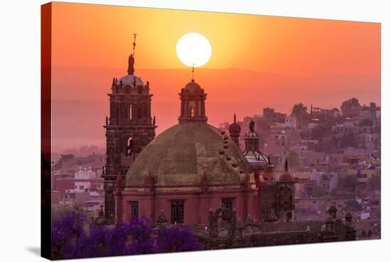 Mexico, San Miguel De Allende. City Overview at Sunset-Jaynes Gallery-Stretched Canvas