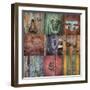 Mexico, San Miguel De Allende. Collage of Door Details in City-Jaynes Gallery-Framed Photographic Print