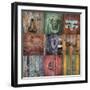 Mexico, San Miguel De Allende. Collage of Door Details in City-Jaynes Gallery-Framed Photographic Print