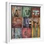 Mexico, San Miguel De Allende. Collage of Door Details in City-Jaynes Gallery-Framed Photographic Print