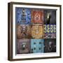 Mexico, San Miguel De Allende. Collage of Door Details in City-Jaynes Gallery-Framed Photographic Print