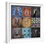 Mexico, San Miguel De Allende. Collage of Door Details in City-Jaynes Gallery-Framed Photographic Print