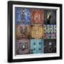 Mexico, San Miguel De Allende. Collage of Door Details in City-Jaynes Gallery-Framed Photographic Print