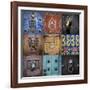 Mexico, San Miguel De Allende. Collage of Door Details in City-Jaynes Gallery-Framed Photographic Print