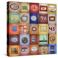 Mexico, San Miguel De Allende. Collage of House Numbers from City-Jaynes Gallery-Stretched Canvas