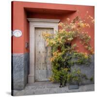 Mexico, San Miguel De Allende. Colorful Doorway. San Miguel De Allende-Jaynes Gallery-Stretched Canvas