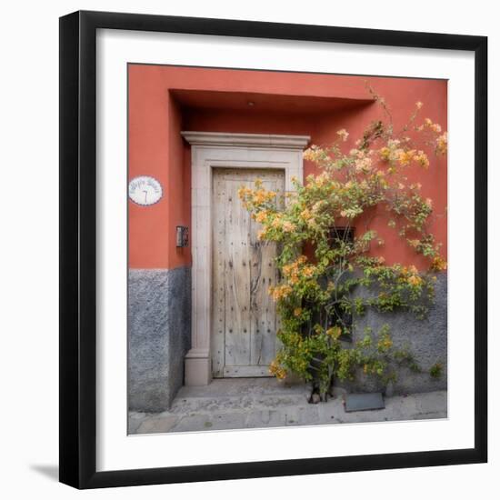 Mexico, San Miguel De Allende. Colorful Doorway. San Miguel De Allende-Jaynes Gallery-Framed Photographic Print