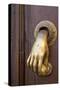 Mexico, San Miguel de Allende. Detail of a door and door knocker.-Don Paulson-Stretched Canvas