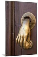 Mexico, San Miguel de Allende. Detail of a door and door knocker.-Don Paulson-Mounted Photographic Print