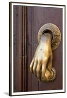 Mexico, San Miguel de Allende. Detail of a door and door knocker.-Don Paulson-Framed Premium Photographic Print