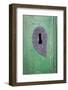 Mexico, San Miguel de Allende. Detail of wooden door and Key hole.-Don Paulson-Framed Photographic Print