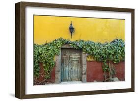 Mexico, San Miguel de Allende. Doorway to colorful building.-Don Paulson-Framed Photographic Print