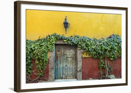 Mexico, San Miguel de Allende. Doorway to colorful building.-Don Paulson-Framed Photographic Print