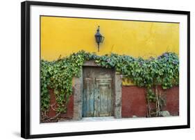 Mexico, San Miguel de Allende. Doorway to colorful building.-Don Paulson-Framed Photographic Print