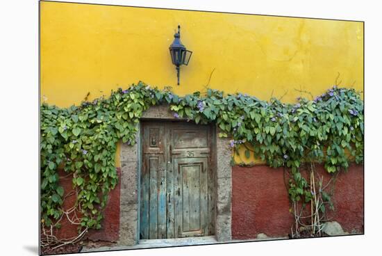 Mexico, San Miguel de Allende. Doorway to colorful building.-Don Paulson-Mounted Premium Photographic Print