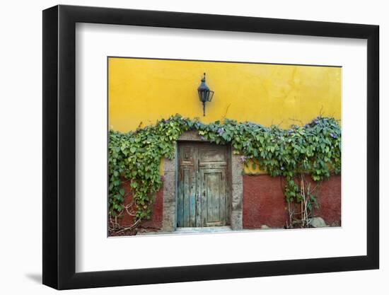 Mexico, San Miguel de Allende. Doorway to colorful building.-Don Paulson-Framed Photographic Print