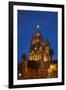 Mexico, San Miguel de Allende, Evening Lights Parroquia Archangel Church-Terry Eggers-Framed Premium Photographic Print