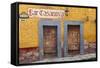 Mexico, San Miguel de Allende. Exterior of Bar Casanova.-Don Paulson-Framed Stretched Canvas