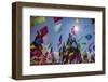 Mexico, San Miguel de Allende, Flags flying for the Day of the Dead celebration-Terry Eggers-Framed Photographic Print