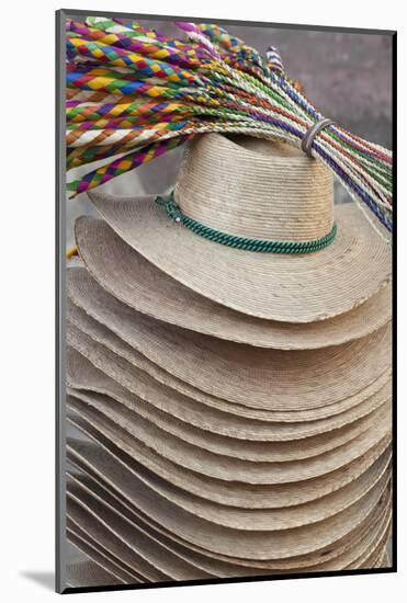 Mexico, San Miguel de Allende. Hats for sale in the Jardin.-Don Paulson-Mounted Photographic Print