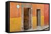 Mexico, San Miguel de Allende. Open doorway.-Don Paulson-Framed Stretched Canvas