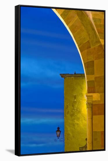 Mexico, San Miguel De Allende. Part of Parroquia Cathedral at Sunset-Jaynes Gallery-Framed Stretched Canvas
