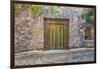 Mexico, San Miguel De Allende. Quaint Doorway in Stone Wall Facade-Jaynes Gallery-Framed Photographic Print