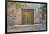 Mexico, San Miguel De Allende. Quaint Doorway in Stone Wall Facade-Jaynes Gallery-Framed Photographic Print