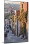 Mexico, San Miguel de Allende. Street scene with overview of city.-Don Paulson-Mounted Photographic Print