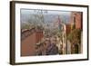 Mexico, San Miguel de Allende. Street scene with overview of city.-Don Paulson-Framed Photographic Print