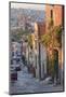 Mexico, San Miguel de Allende. Street scene with overview of city.-Don Paulson-Mounted Photographic Print