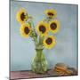 Mexico, San Miguel De Allende. Sunflowers in Vase on Table-Jaynes Gallery-Mounted Photographic Print