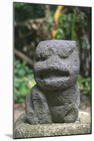 Mexico, Tabasco State, Villahermosa, La Venta Archaeological Site, Olmec Sculpture-null-Mounted Giclee Print