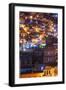 Mexico, the Colorful Homes and Buildings of Guanajuato at Night-Judith Zimmerman-Framed Photographic Print