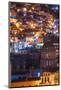 Mexico, the Colorful Homes and Buildings of Guanajuato at Night-Judith Zimmerman-Mounted Photographic Print