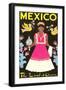 Mexico, The Land of Charm, Lady in Native Dress-null-Framed Art Print