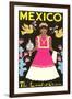 Mexico, The Land of Charm, Lady in Native Dress-null-Framed Art Print