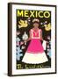 Mexico, The Land of Charm, Lady in Native Dress-null-Framed Art Print