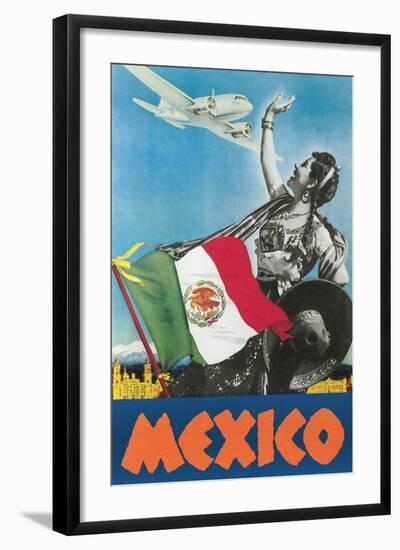 Mexico Travel Poster-null-Framed Art Print